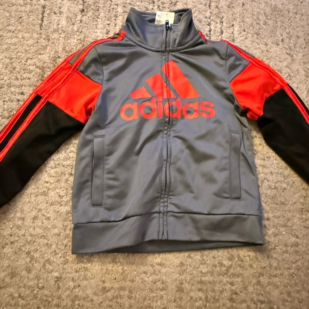 Adidas Charcoal Jacket with Logo